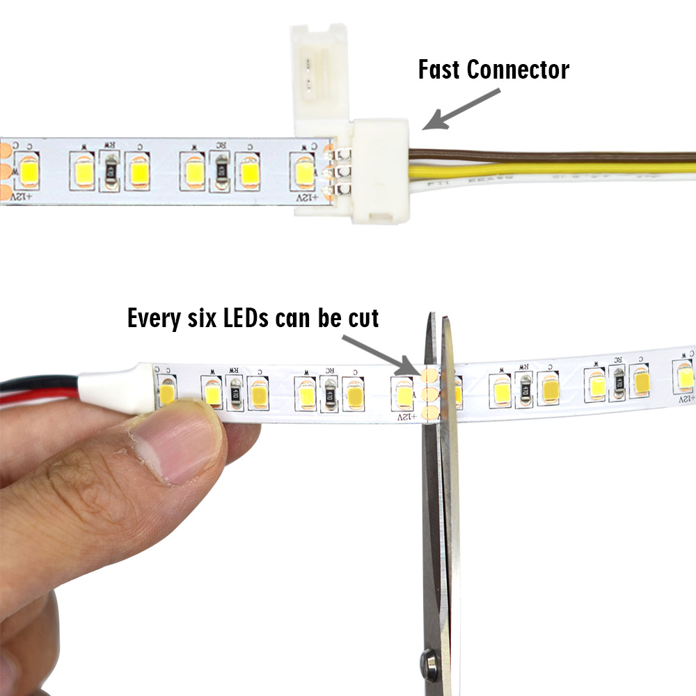 SuperLightingLED 16.4FT/5M Color Temperature Flexible LED Strip Light Kit, 2835SMD 600 LEDs - RF Touch Remote Controller + 8A 12V Power Supply for Home Backlight Lighting and Kitchen Decoration SuperLightingLED 16.4FT/5M Color Temperature Flexible LED Strip Light Kit, 2835SMD 600 LEDs - RF Touch Remote Controller + 8A 12V Power Supply for Home Backlight Lighting and Kitchen Decoration